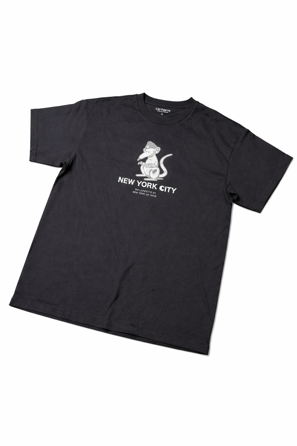 Carhartt WIP NYC Rat Tee — Black