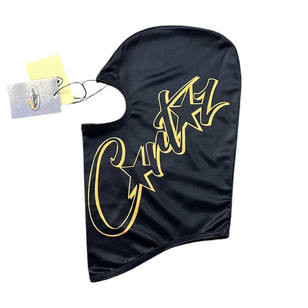 Corteiz Alcatraz Balaclava — Black/Gold