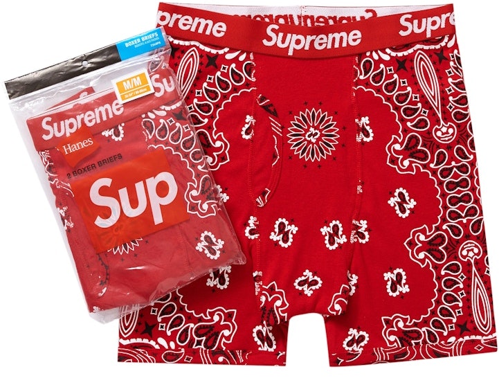 Supreme Bandana Boxer Briefs — Black