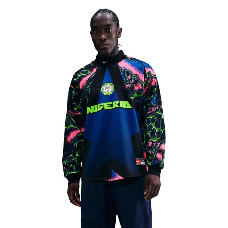 Nike Nigeria Goalkeeper Jersey L/S — Black/Neon
