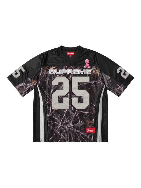 Supreme #25 Football Jersey — Black/Realtree