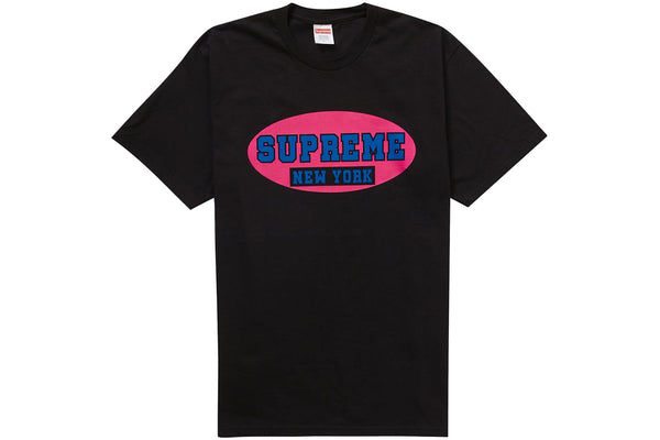 Supreme New York Oval Tee — Black